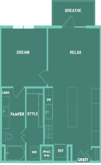 Lenox Park Apartments in Austin, Texas A4 Floor Plan